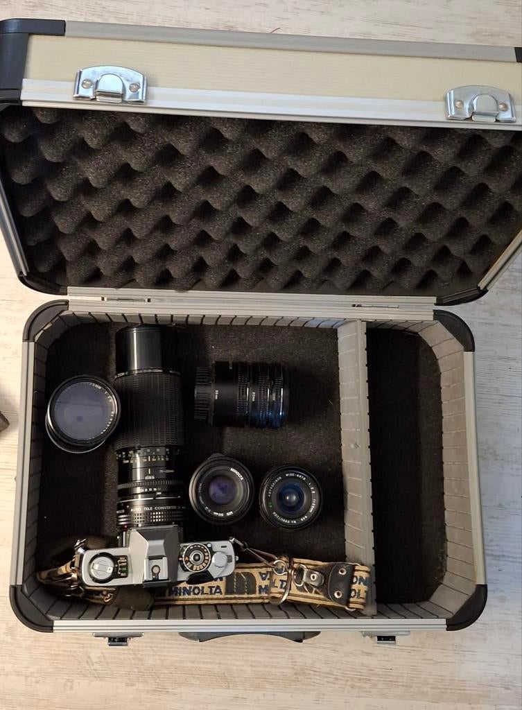 Minolta XG1 met lenzen, Ophalen of Verzenden, Gebruikt, Spiegelreflex, Minolta