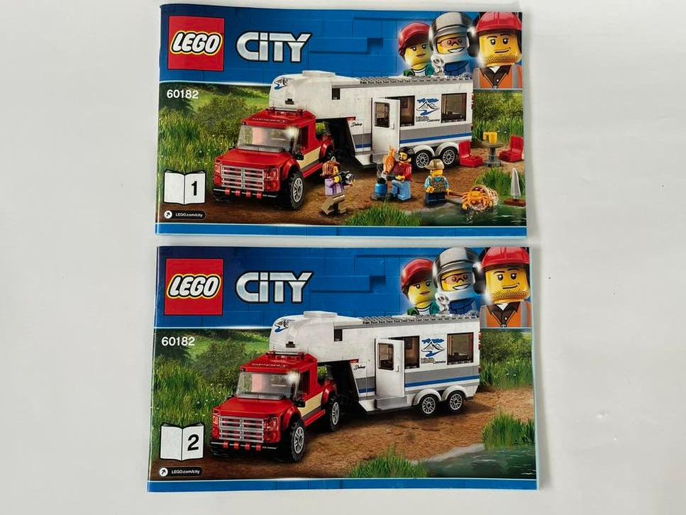 Lego city 60182 caravan met rode wagen, City, Lego, Compleet, Ophalen of Verzenden