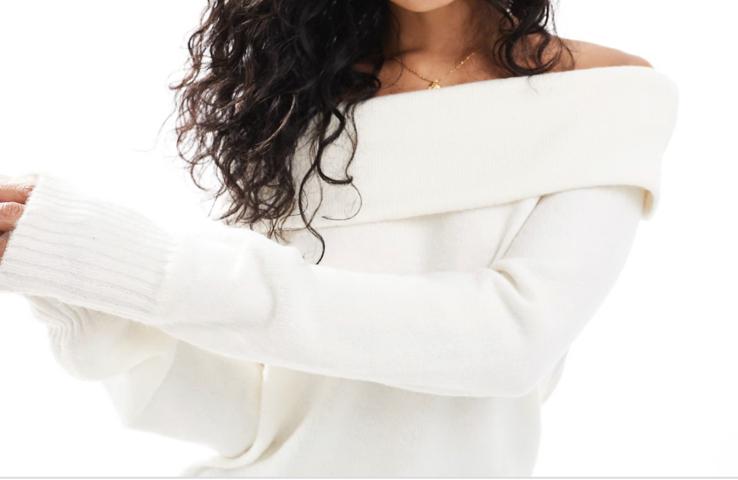 Off shoulder witte trui, Kleding | Dames, Ophalen of Verzenden, Zo goed als nieuw, Maat 38/40 (M), Wit