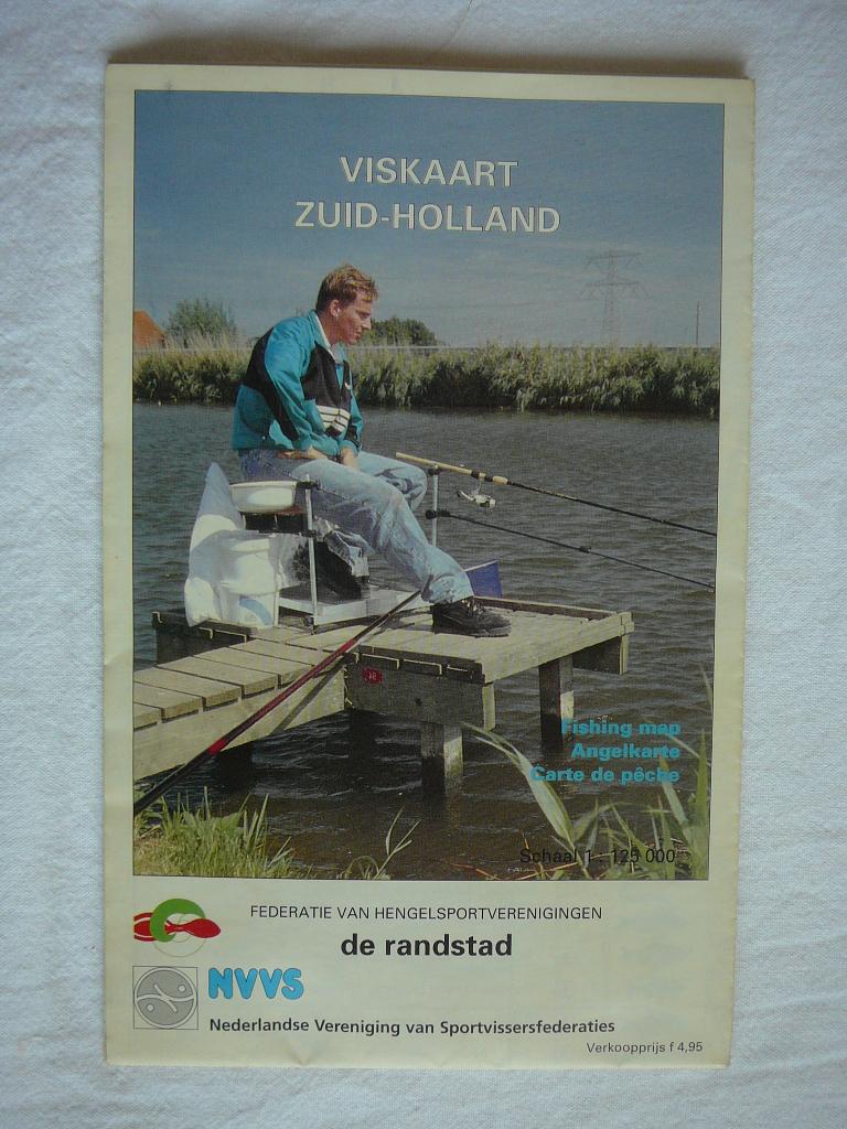 viskaart zuid-holland NVVS, Ophalen of Verzenden