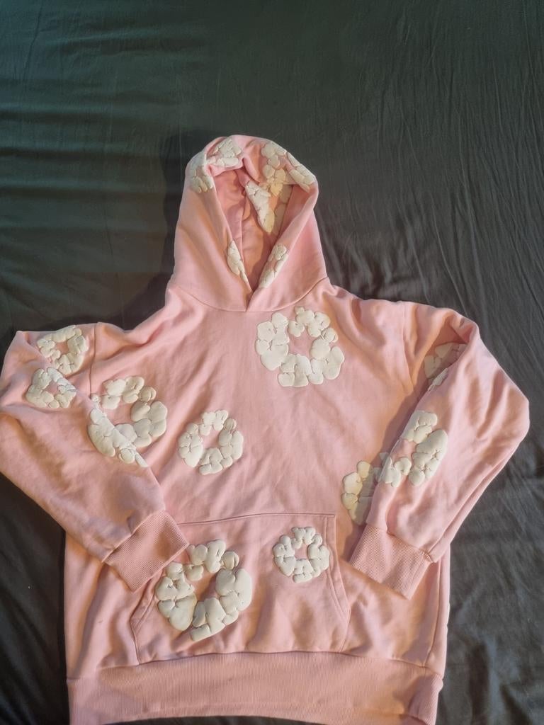 Denim Tears Cloud Hoodie Roze Maat L, Kleding | Heren, Truien en Vesten, Maat 52/54 (L), Ophalen of Verzenden, Zo goed als nieuw