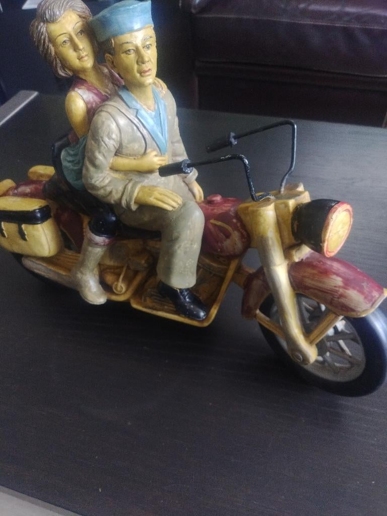 vintage harley davidson motor beeld, Ophalen of Verzenden