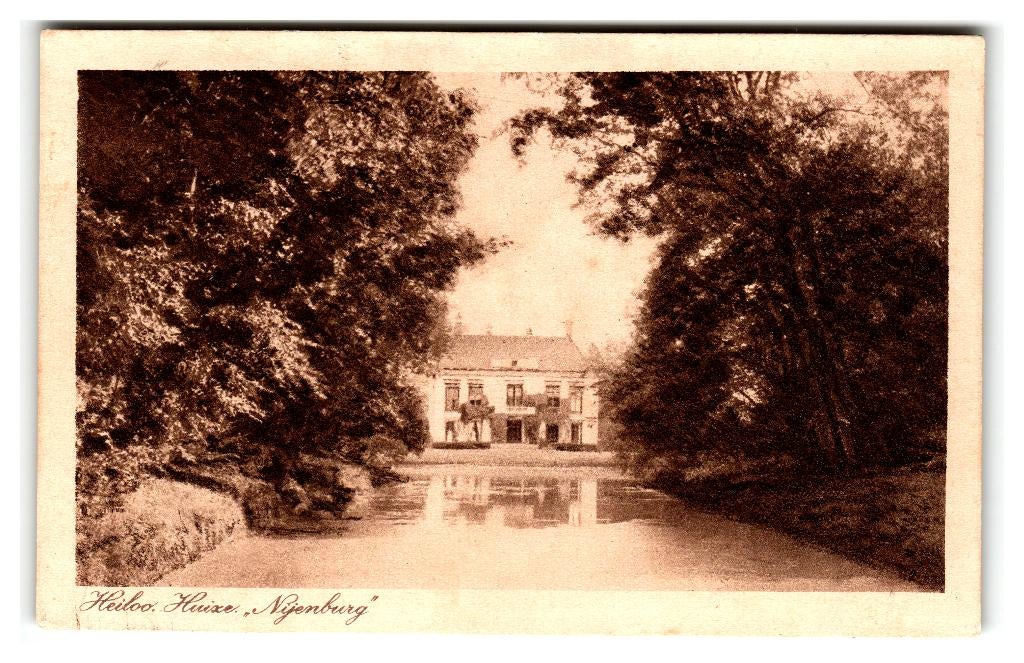 Heiloo, Huize "Nijenburg", Verzamelen, Ansichtkaarten | Nederland, Gelopen, Noord-Holland, 1920 tot 1940, Verzenden