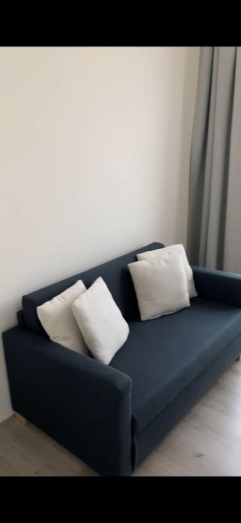 Slaapbank IKEA, Ophalen, Gebruikt, Blauw, 140 cm