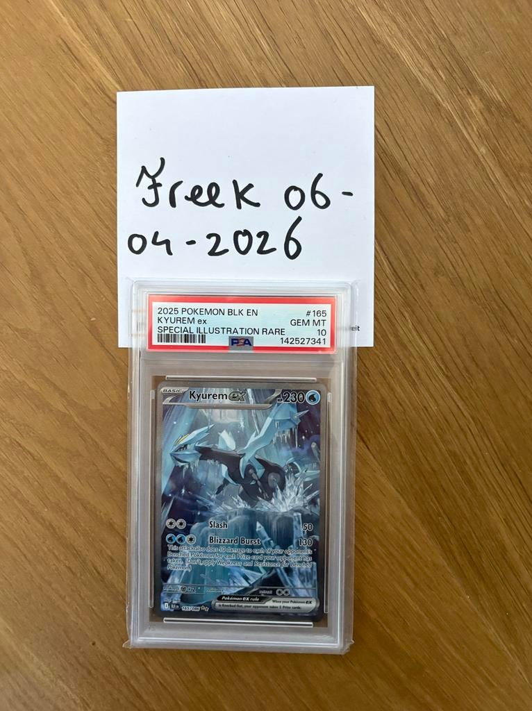 Pokemon Kyurem EX 165/086 PSA 10, Ophalen of Verzenden, Zo goed als nieuw, Losse kaart