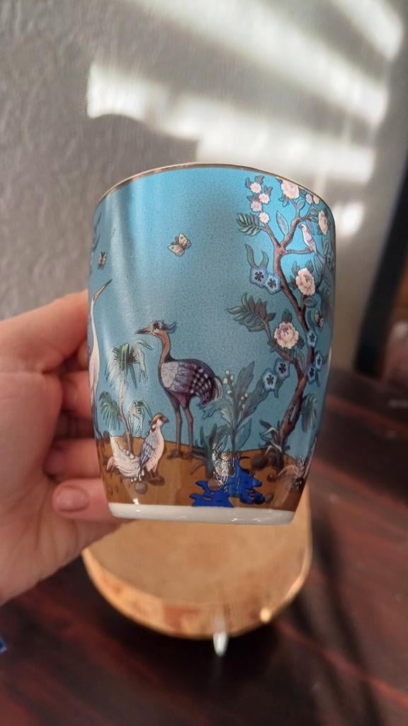SIAKI Collection porseleinen mok met Aziatische print, Huis en Inrichting, Keuken | Servies, Ophalen of Verzenden, Zo goed als nieuw