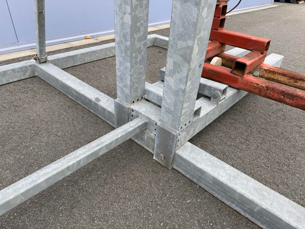 Twee uitschuifbare bouwlampenmasten , gegalvaniseerd, Gebruikt, -, -, Overige typen