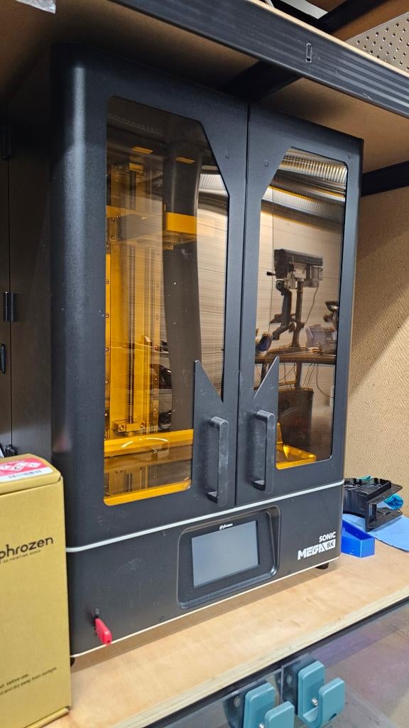 Phrozen Mega 8K SLA 3D Printer & Cure Station + 3KG Resin, Ophalen, Zo goed als nieuw, Phrozen