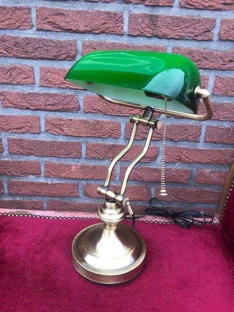 zeer nette bankiers lamp/ notarislamp, zgan, Ophalen of Verzenden, Zo goed als nieuw, Glas, Minder dan 50 cm