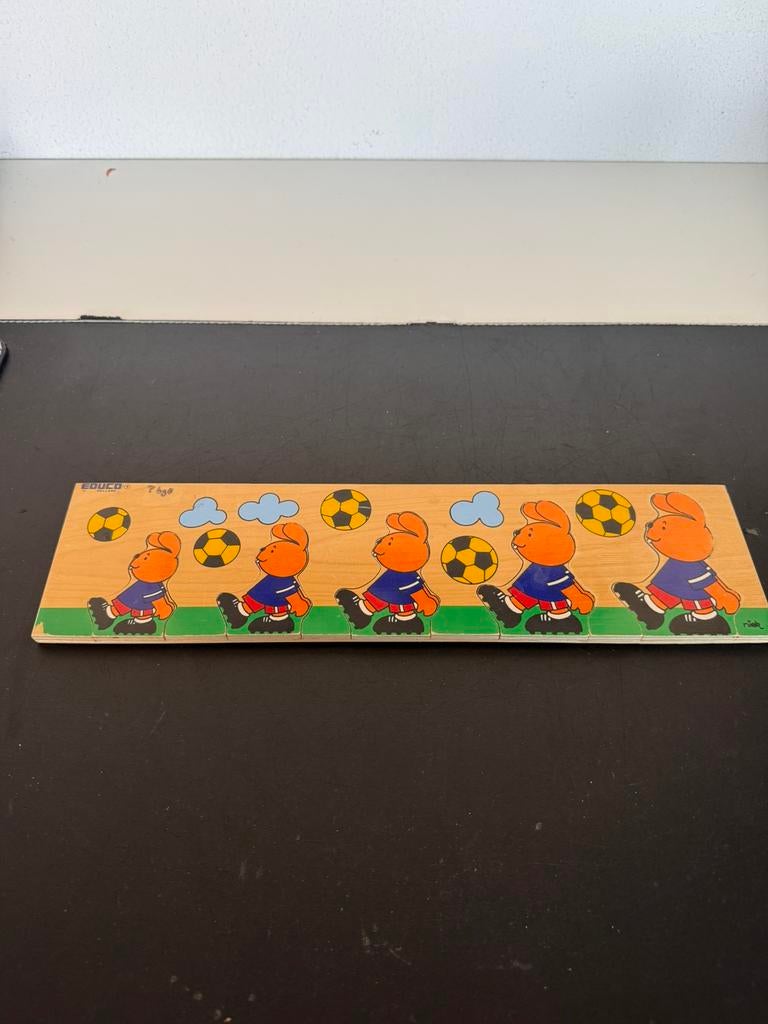 Educo puzzel voetbal, 2 tot 4 jaar, Gebruikt, 10 tot 50 stukjes, Ophalen of Verzenden