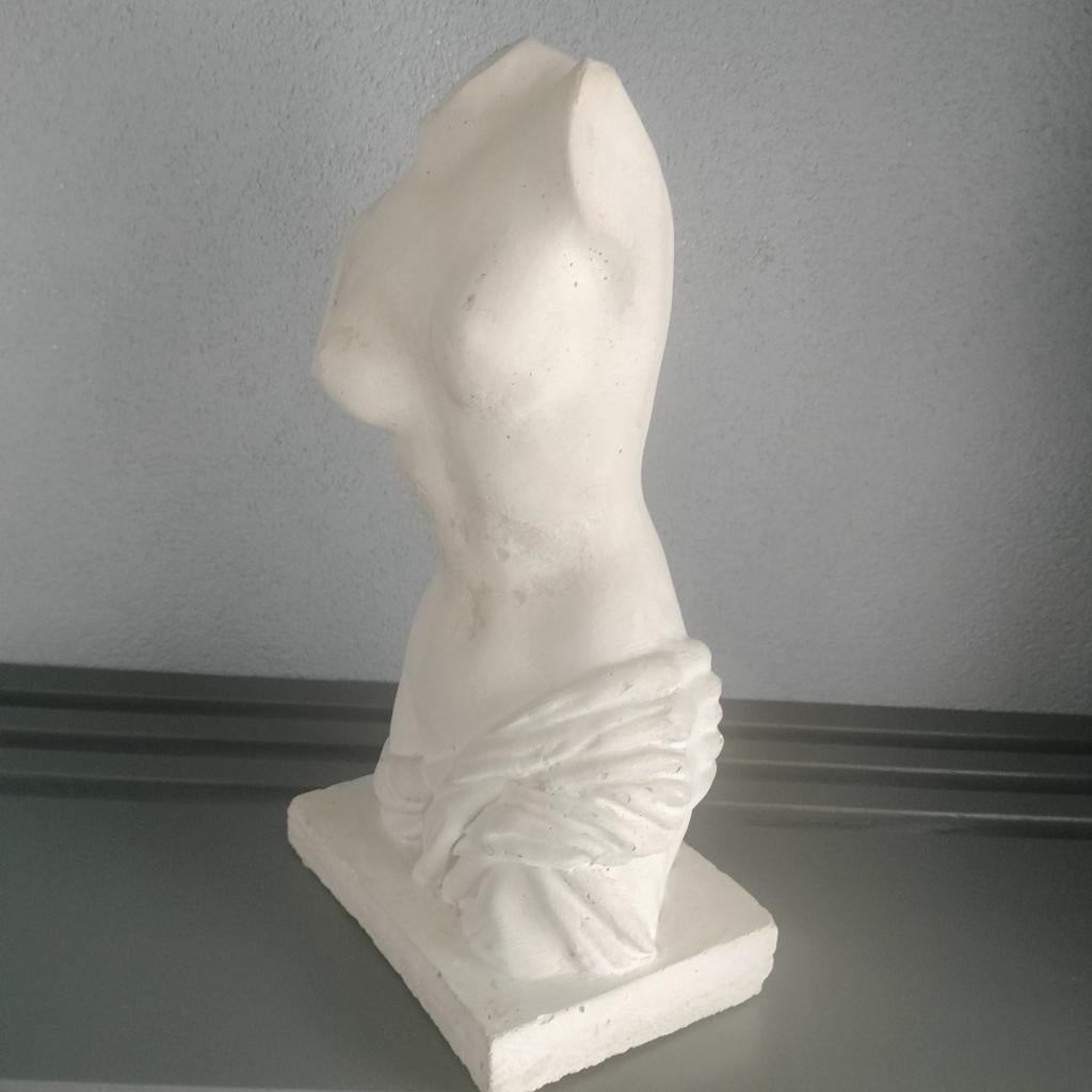 Massief betonnen tuinbeeld, Ophalen, Gebruikt, Beton, Mensenbeeld