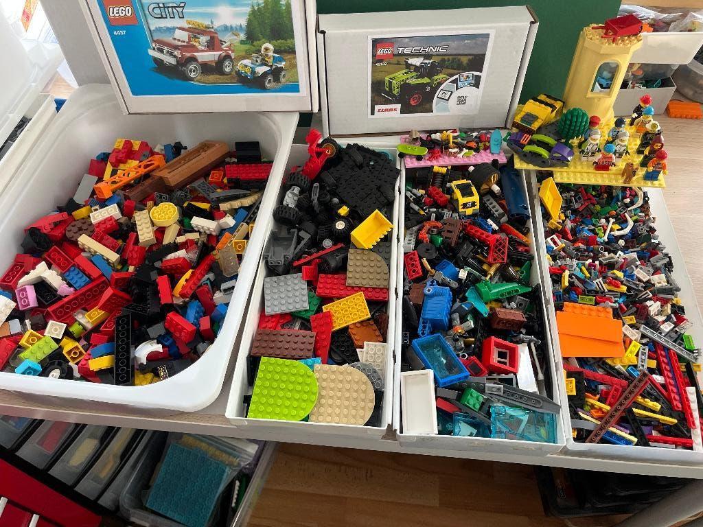 grote partij diversen lego met stenen poppetjes auto enz, Kinderen en Baby's, Speelgoed | Duplo en Lego, Ophalen of Verzenden