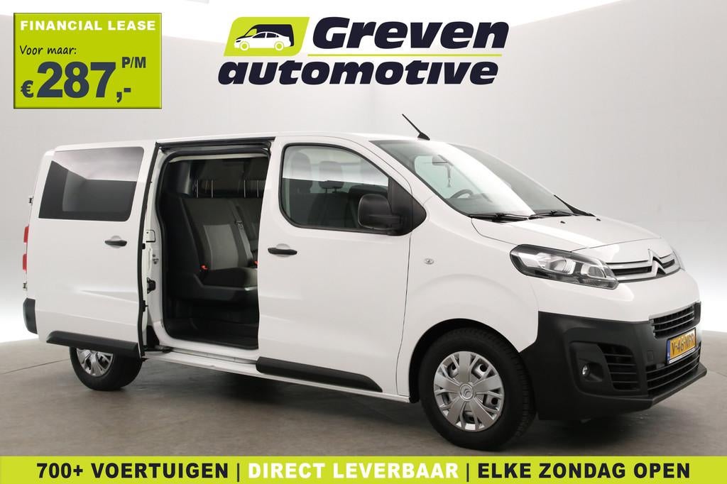 Citroën Jumpy 2.0 BlueHDI 145PK L3H1 | DC | 6 Zits | Airco, Auto's, Bestelauto's, Voorwielaandrijving, Stof, Gebruikt, Euro 6