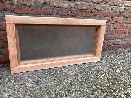 douglas raam met melk glas 80x40cm, Ophalen, Gevelraam of Ruit, Minder dan 80 cm, 80 tot 120 cm
