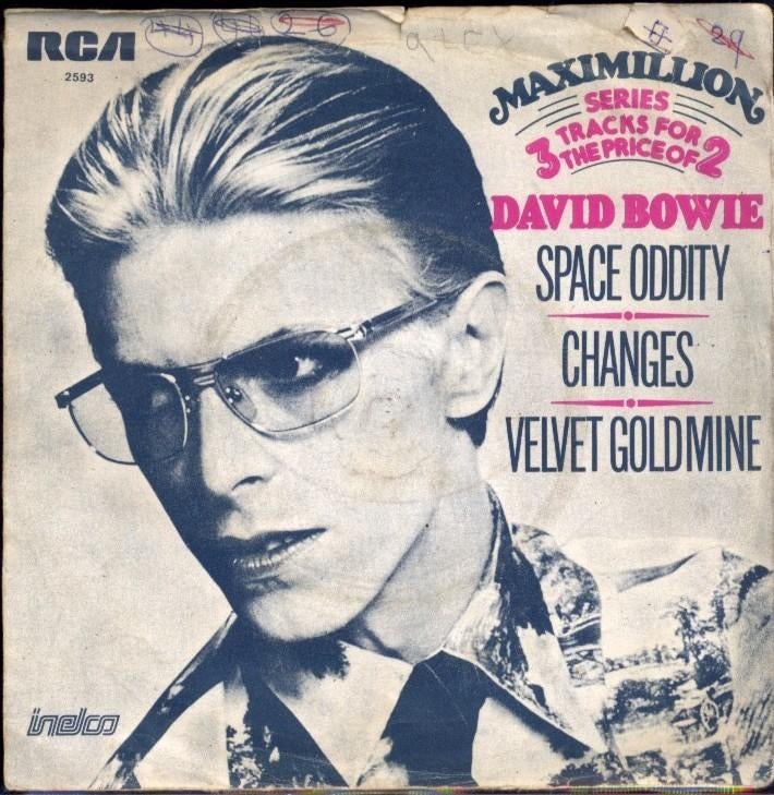 Single  -  DAVID BOWIE - Space odity + 2, Ophalen of Verzenden, Gebruikt, Pop