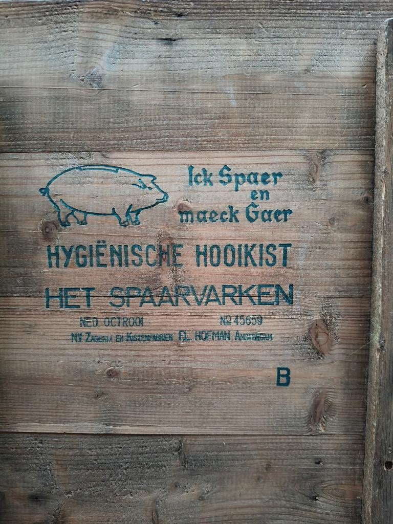 hout kistje, Ophalen, Minder dan 50 cm, Minder dan 50 cm, Zo goed als nieuw