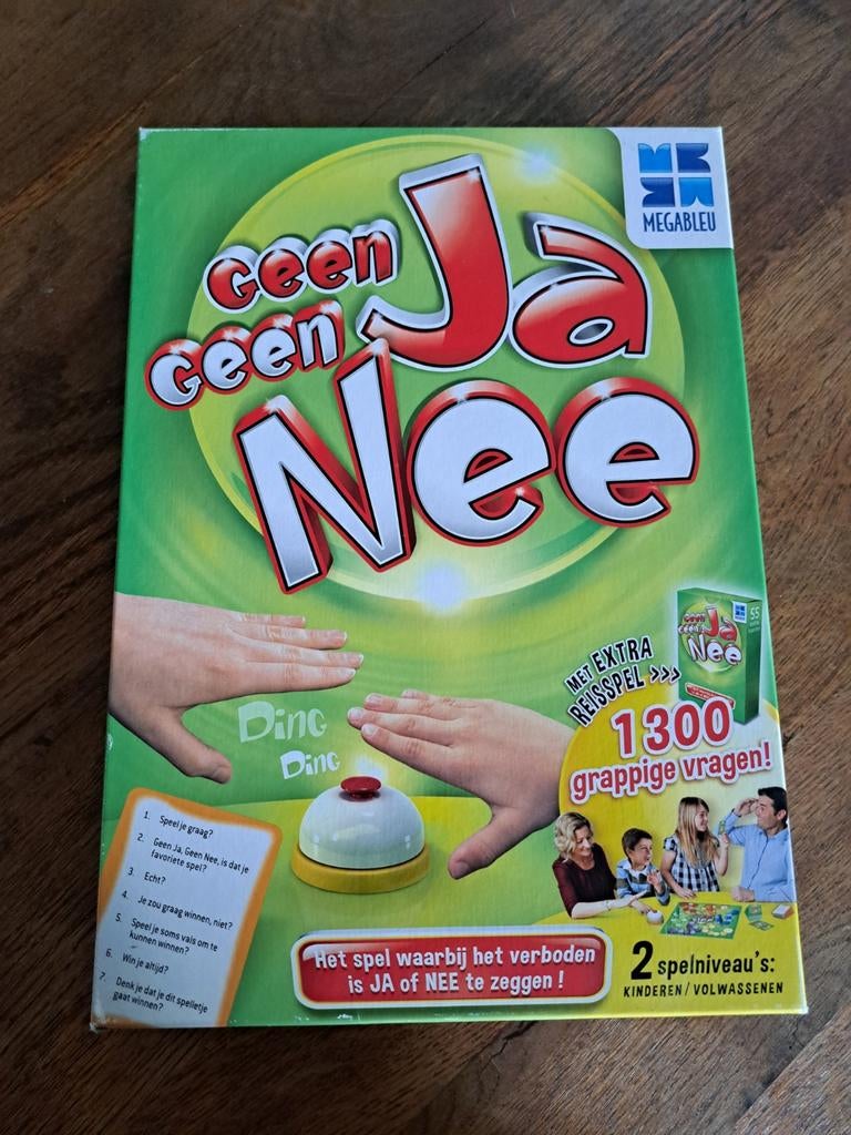 Geen Ja, Geen Nee - Nieuw gezelschapsspel, Vijf spelers of meer, Ophalen of Verzenden, Nieuw, Megableu
