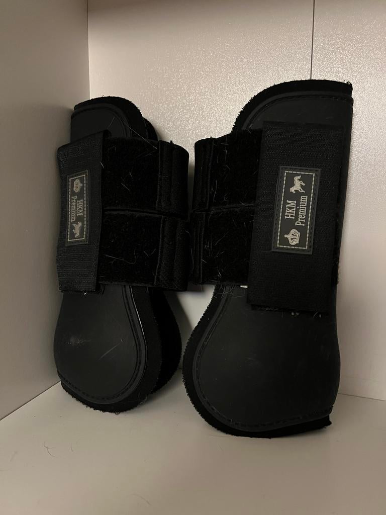 Zwarte HKM Peesbeschermers Cob Zwart Peesjes Beenbeschermers, Ophalen of Verzenden, Gebruikt