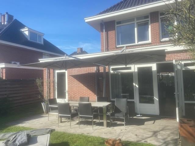 Borek zwevende duo parasol met 2 hoezen, Ophalen, 2 tot 3 meter, Waterdicht, Zweefparasol