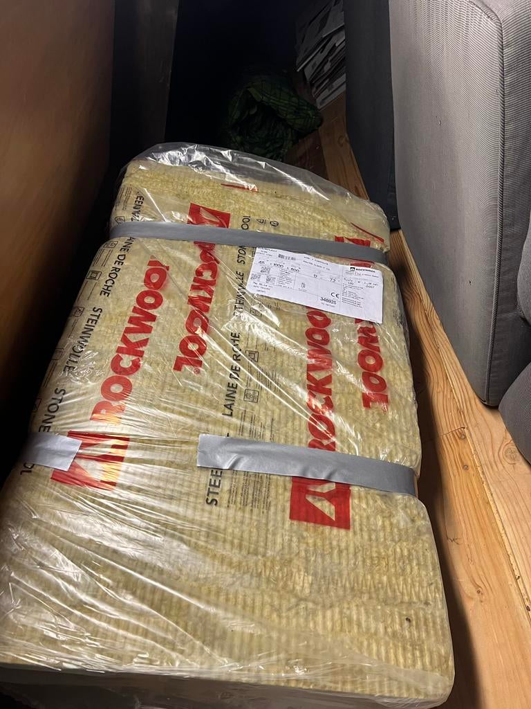 Rockwool isolatieplaten - Steenwol voor optimale isolatie, Ophalen, 4 tot 8 cm, Nieuw, Steenwol
