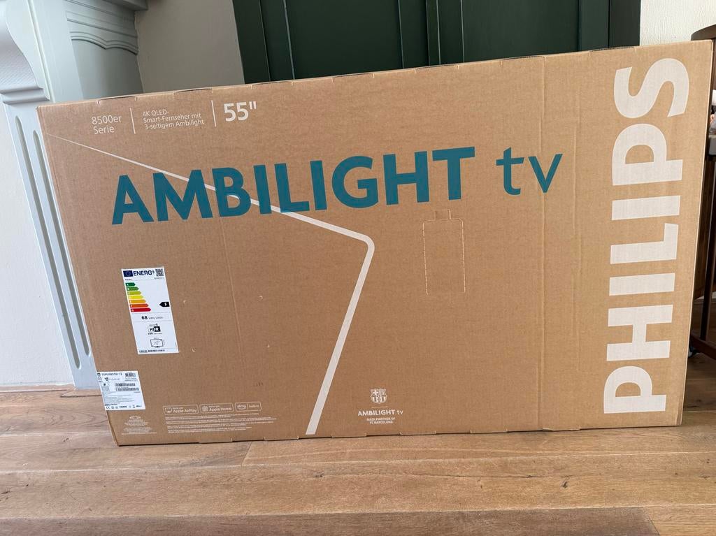 Philips 55PUS8550/12 55 inch 4K QLED Ambilight Smart TV, Philips, QLED, 50 Hz, Nieuw