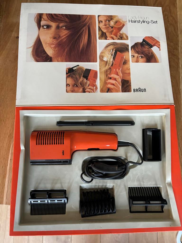 Braun jaren 70 hairstyling set- zo goed als nieuw!, Verzamelen, Ophalen