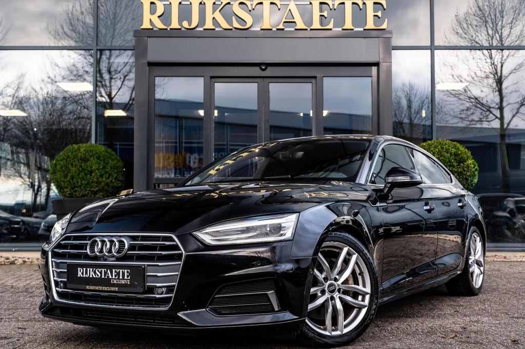 Audi A5 Sportback 2.0 TFSI MHEV Pro Line|360|LED|VIRTUAL, Auto's, Gebruikt, 4 cilinders, Zwart, Bedrijf