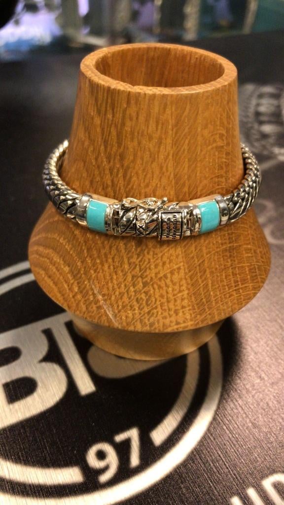 BUDDHA TO BUDDHA ARMBAND TYPE J070TQ D BEN XS STONE € 359,00, Ophalen of Verzenden, Nieuw, Zilver, Zilver