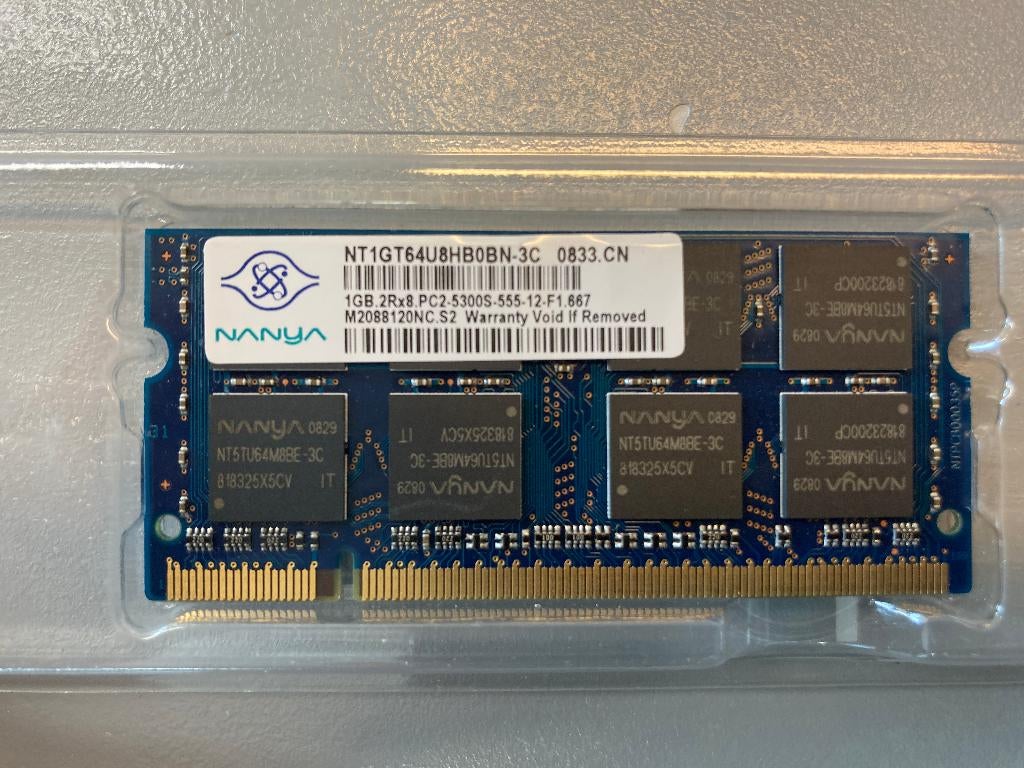 8GB RAM geheugen (NANYA) - APPLE Laptop, 8 GB, DDR3, Ophalen of Verzenden, Zo goed als nieuw