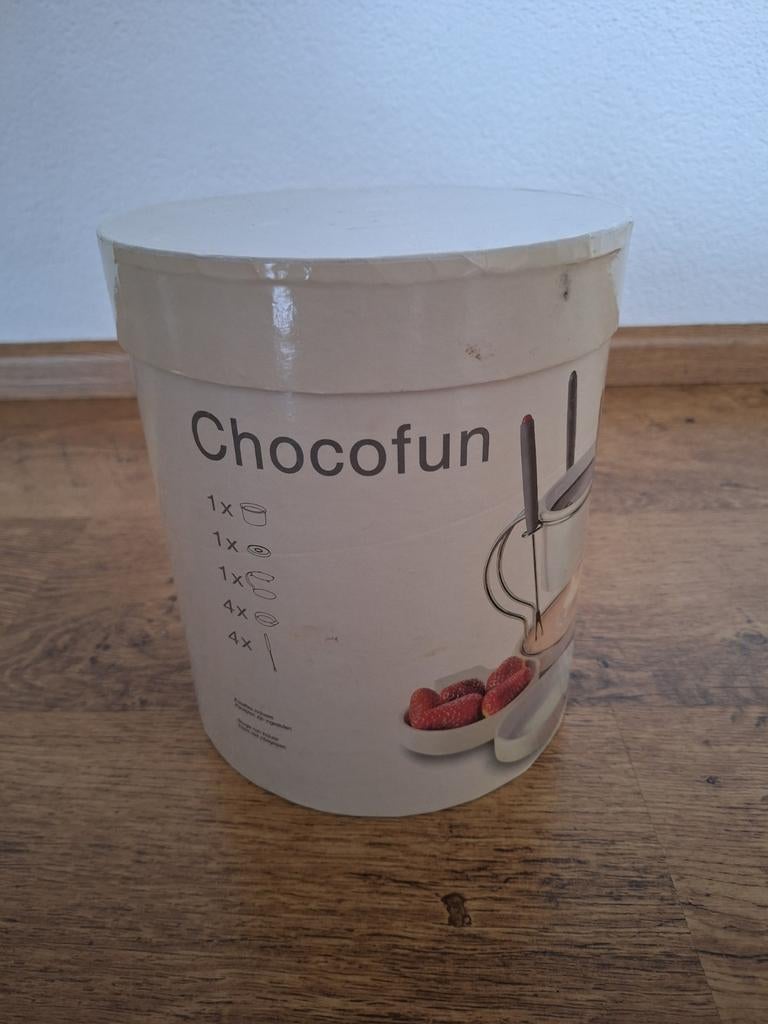 Chocofun chocolade fondue set, Ophalen of Verzenden, Zo goed als nieuw, Waxinelicht, Fondueset