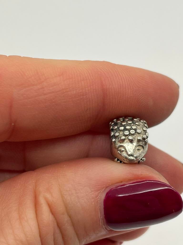 D358 Pandora zilveren bedel egel, Pandora, Ophalen of Verzenden, X, Zilver