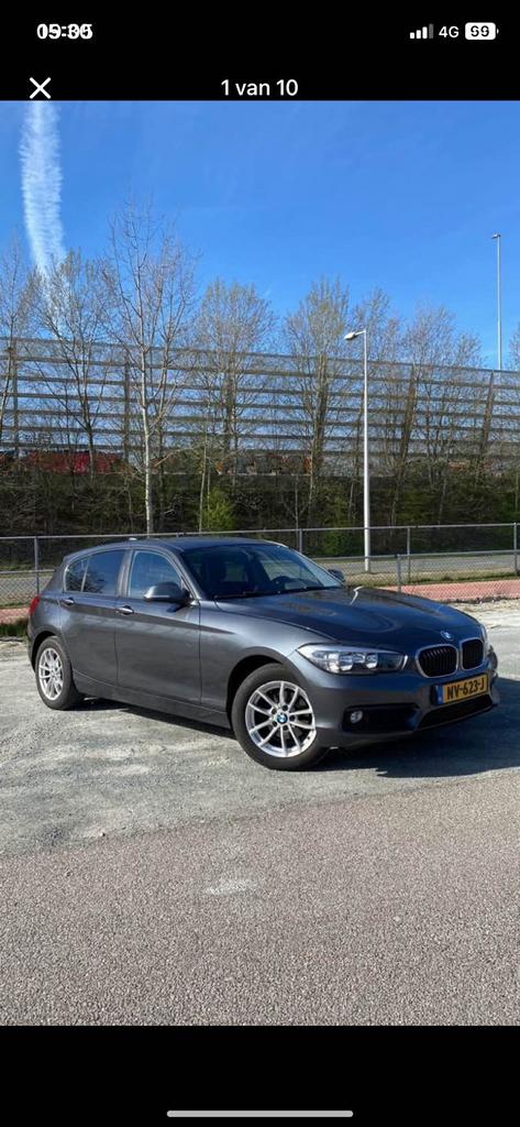 BMW 1-Serie 118i 136pk 2016 Grijs, 1-Serie, 1280 kg, Zwart, 4 cilinders