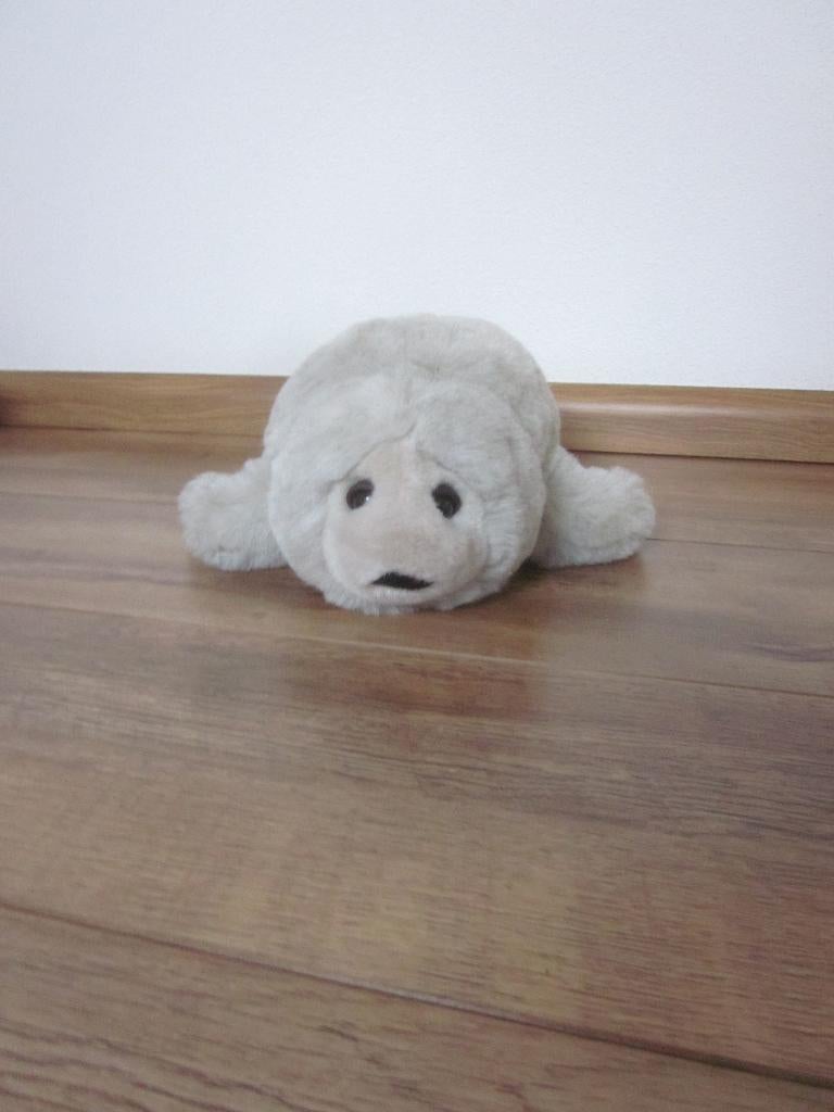 Otto Simon lichtgrijs superzacht pluche zeehond knuffel, Overige merken, Overige karakters, Grijs, Nieuw