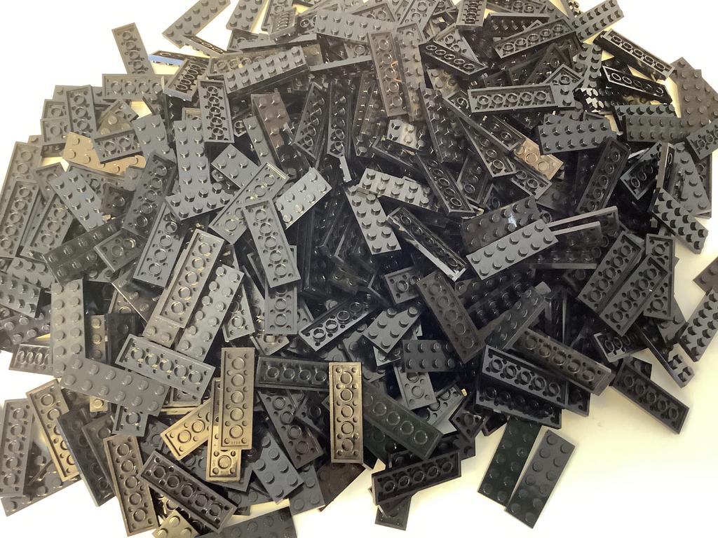 Lego plaat 2x6 zwart, Ophalen of Verzenden, Gebruikt, Losse stenen, Lego