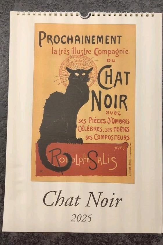 Kalender 2025 met mooie prenten van katten, Ophalen of Verzenden, Overige thema's, Pons of Mal