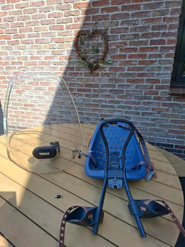 Yepp voorzitje met sleuteltje incl. Thule windscherm, Ophalen, Yepp, Voorzitje, Gebruikt