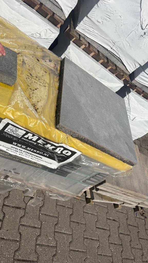 Keramische terrastegel Ardesia grey 60x60x4 10m2, Keramiek, Nieuw, Ophalen of Verzenden, 10 m² of meer