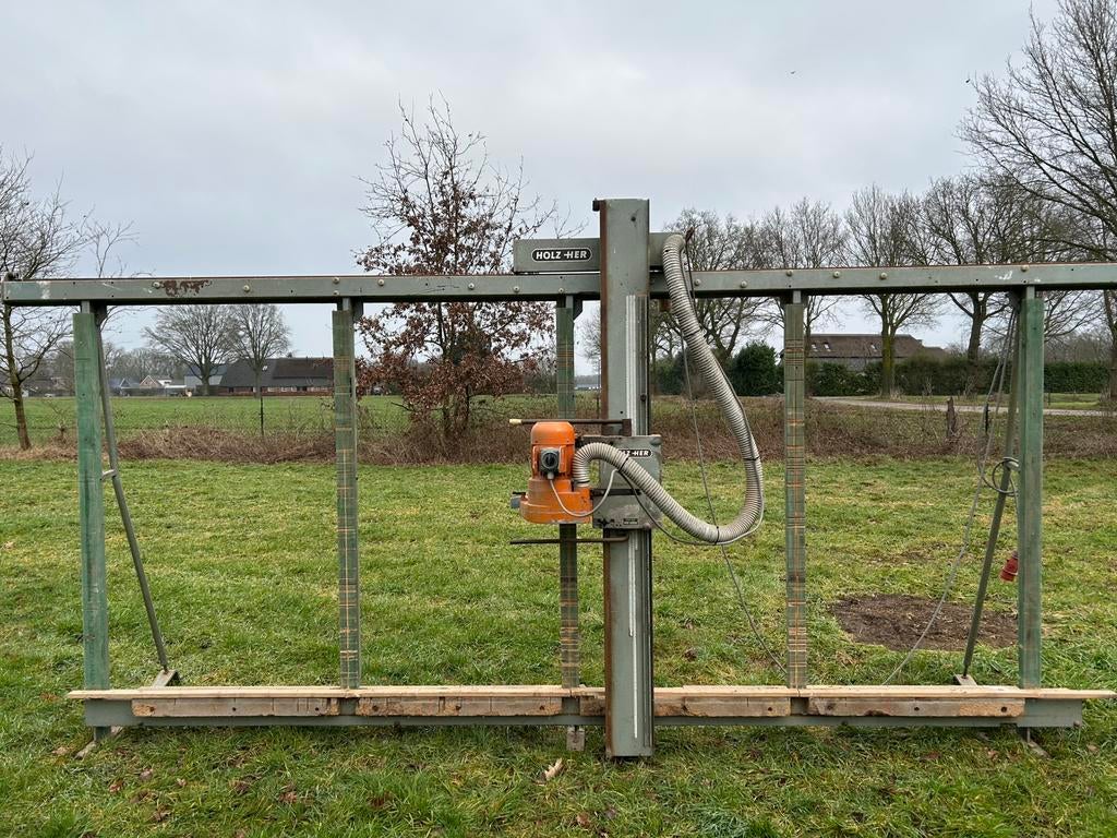 Holz-her 1205 Wandzaag verticale platenzaag, Gebruikt, Ophalen of Verzenden, 30 tot 70 mm, Lintzaag