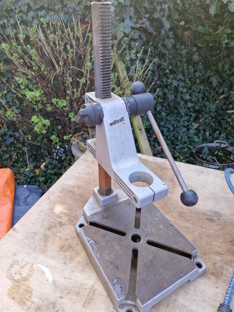 Boorstandaard Wolfcraft - Gebruikt, Ophalen, Gebruikt, Overige typen