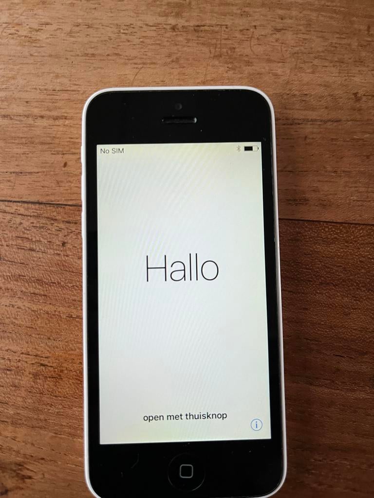 Apple iPhone 5C - Wit - 8GB - Zonder simlock, Telecommunicatie, Mobiele telefoons | Apple iPhone, Gebruikt, Ophalen of Verzenden