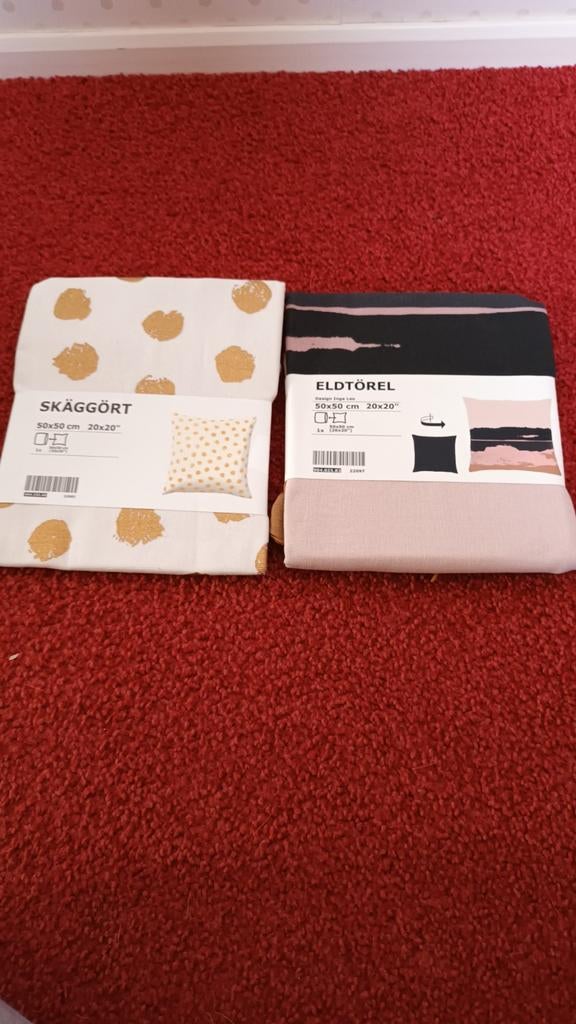 2 kussenhoezen 50x50cm, Huis en Inrichting, Woonaccessoires | Kussens, Ophalen of Verzenden, Nieuw, Vierkant