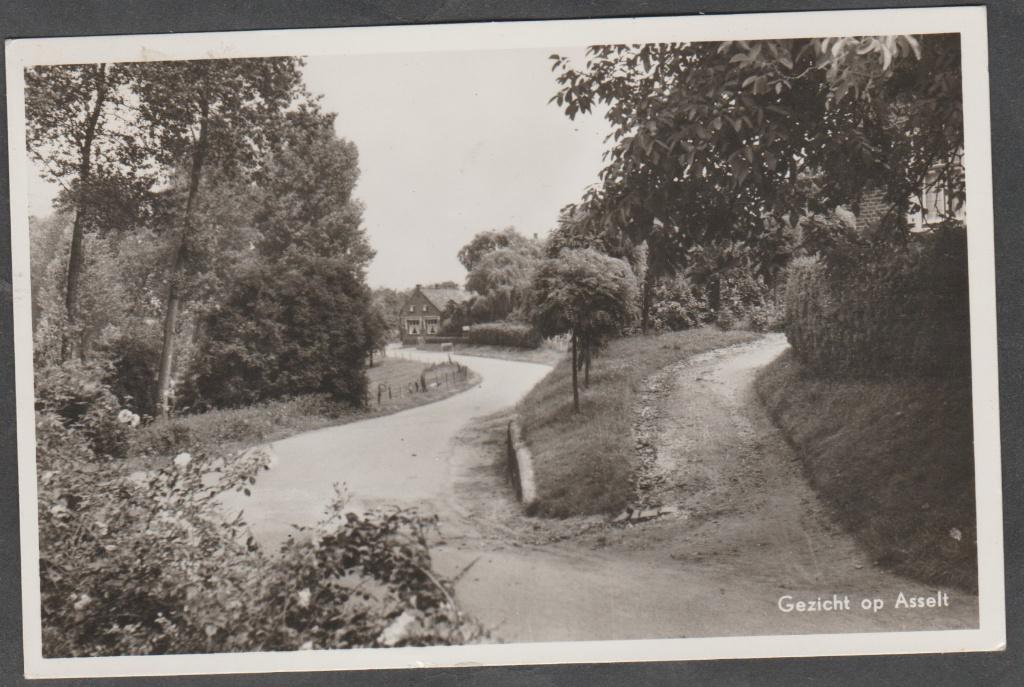 asselt dorpsgezicht, Verzenden, 1940 tot 1960, Gelopen, Limburg