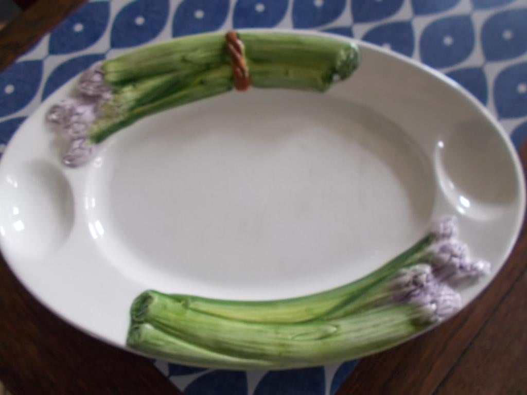 Italiaanse aspergeschaal., Gebruikt, Ophalen of Verzenden, Schaal of Schalen, Overige stijlen