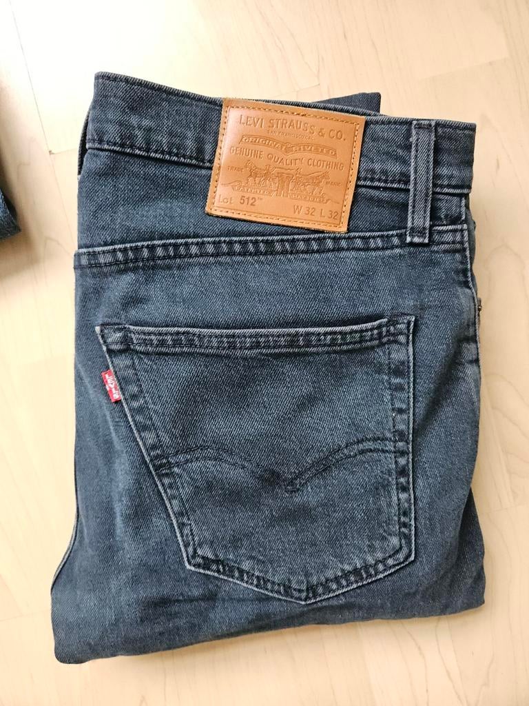 Levi's 512 Heren Jeans W32 L32 - Zo goed als nieuw, Levi's, Blauw, W32 (confectie 46) of kleiner, Ophalen of Verzenden