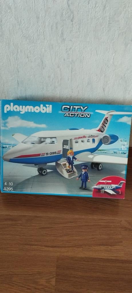 Playmobil vliegtuig nr 5395, Kinderen en Baby's, Speelgoed | Playmobil, Ophalen of Verzenden, Zo goed als nieuw