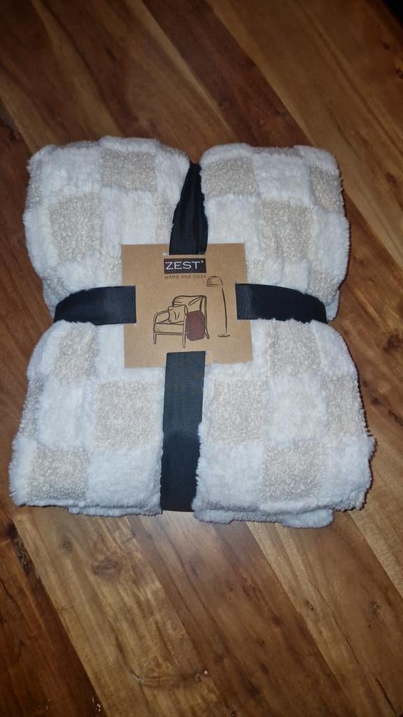 Nieuwe zest plaid, Huis en Inrichting, Woonaccessoires | Plaids en Woondekens, Ophalen of Verzenden