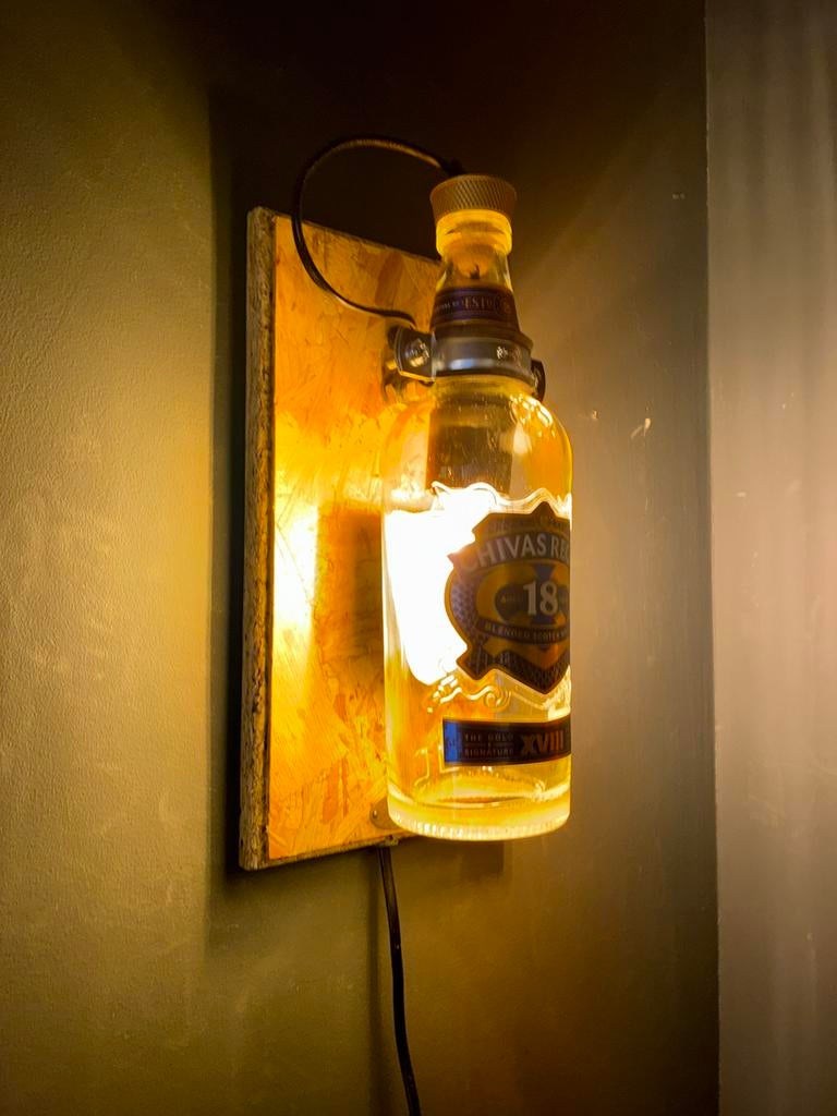 Chivas regal wandlamp, Ophalen of Verzenden, Nieuw, Glas, Mancave