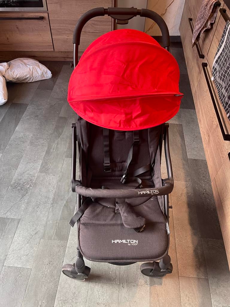 Kinderwagen Hamilton by Yoop met reiswieg en accessoires, Gebruikt, Combiwagen, Met reiswieg, Ophalen