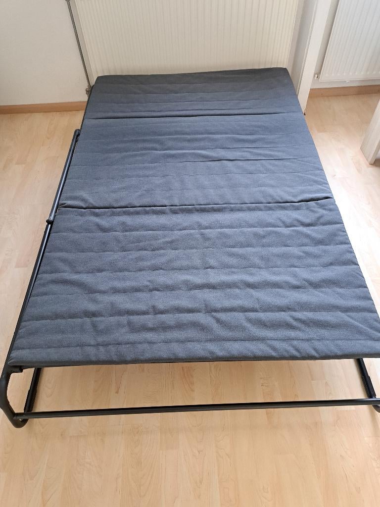 Slaapbank 2 persoons, Huis en Inrichting, Slaapkamer | Slaapbanken, Ophalen, Tweepersoons, Grijs, 190 cm of minder