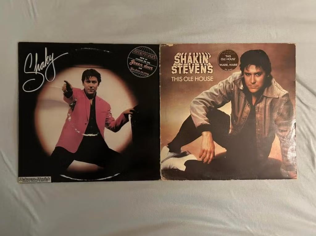2 LP's Shakin Stevens (ook per stuk te koop), Ophalen of Verzenden, 1990 - 1999, Gebruikt, 12 inch